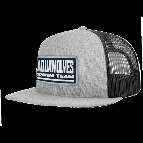 Aquawolves Flatbill Trucker Hat with Patch