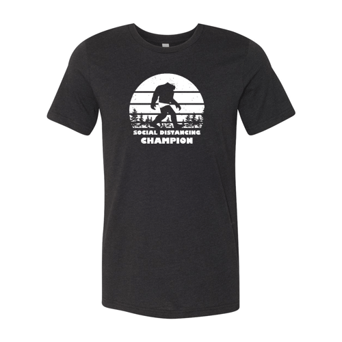 Social Distancing Champion: Male Swimmer T-Shirt