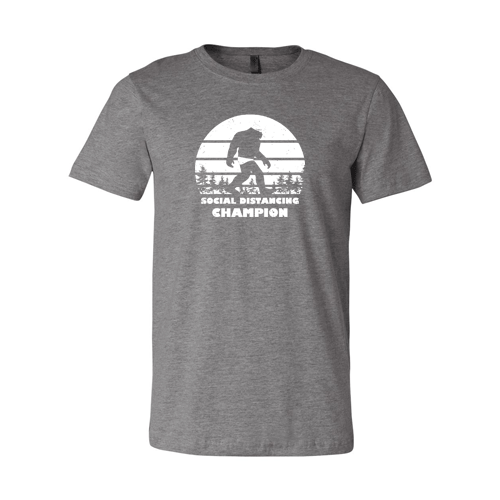 Social Distancing Champion: Male Swimmer T-Shirt