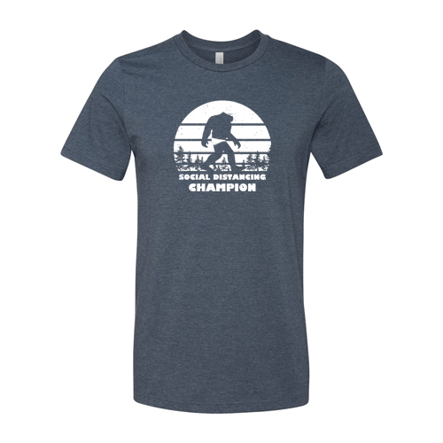 Social Distancing Champion: Male Swimmer T-Shirt