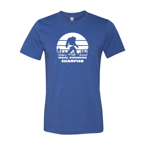 Social Distancing Champion: Male Swimmer T-Shirt