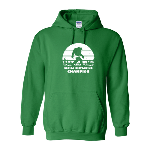 Social Distancing Champion: Male Swimmer Hoody