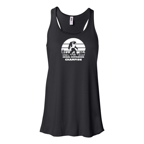 Social Distancing Champion: Female Swimmer Tank Top