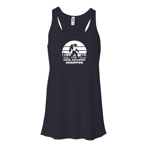 Social Distancing Champion: Female Swimmer Tank Top