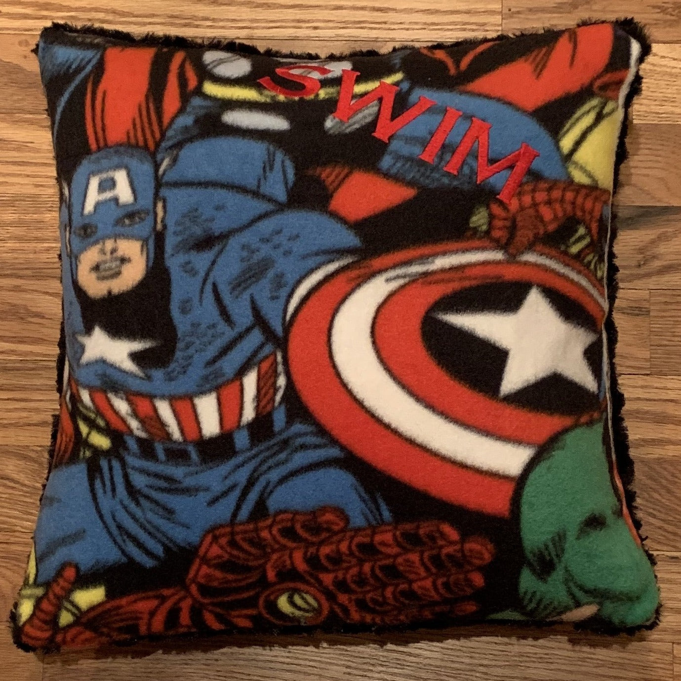Captain America Swim Pillow