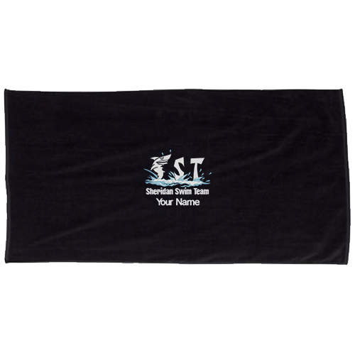 Sheridan Swim Team Embroidered Towel