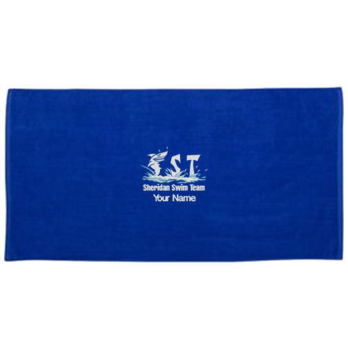 Sheridan Swim Team Embroidered Towel