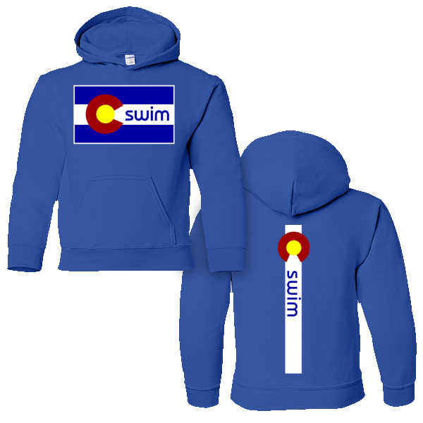 Swim Colorado Flag Cotton Hoody