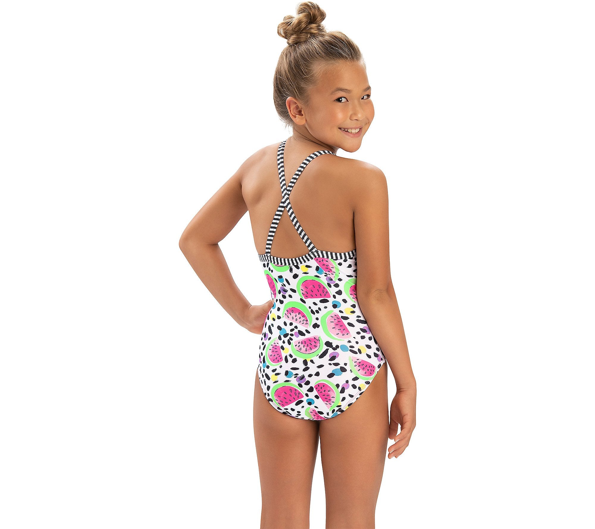 Girls dolphin swimsuit hotsell