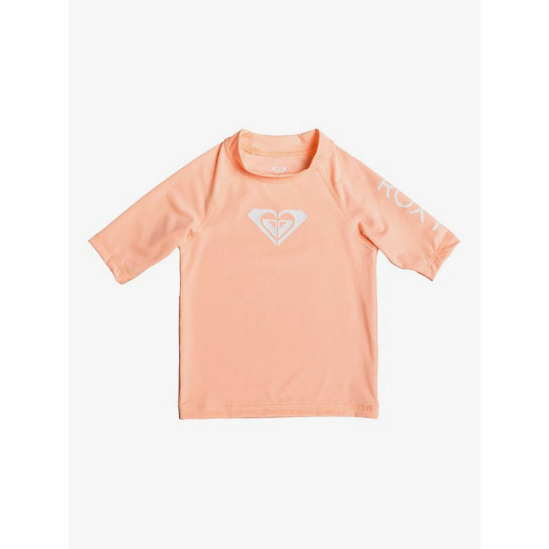 Roxy Girls Whole Hearted Short Sleeve Rashguard
