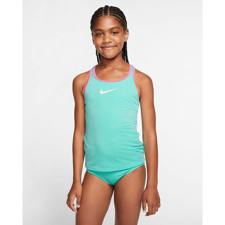 Nike Girls Solid Racerback Tankini Set - MI Sports