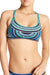 Jag Tribal Essence Multi-Strap Bikini Top- Blue 473- Large